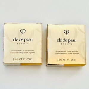 CLÉ DE PEAU Wrinkle Smoothing Serum Supreme 1.5 ML x 2 Tubes NWT